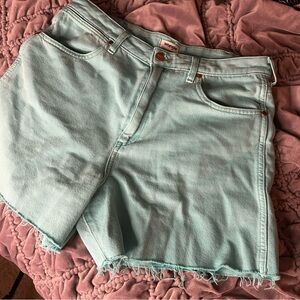 Wrangler Women's teal Denim Shorts